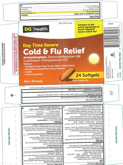 Dg Day Severe Cold   Flu Carton Label